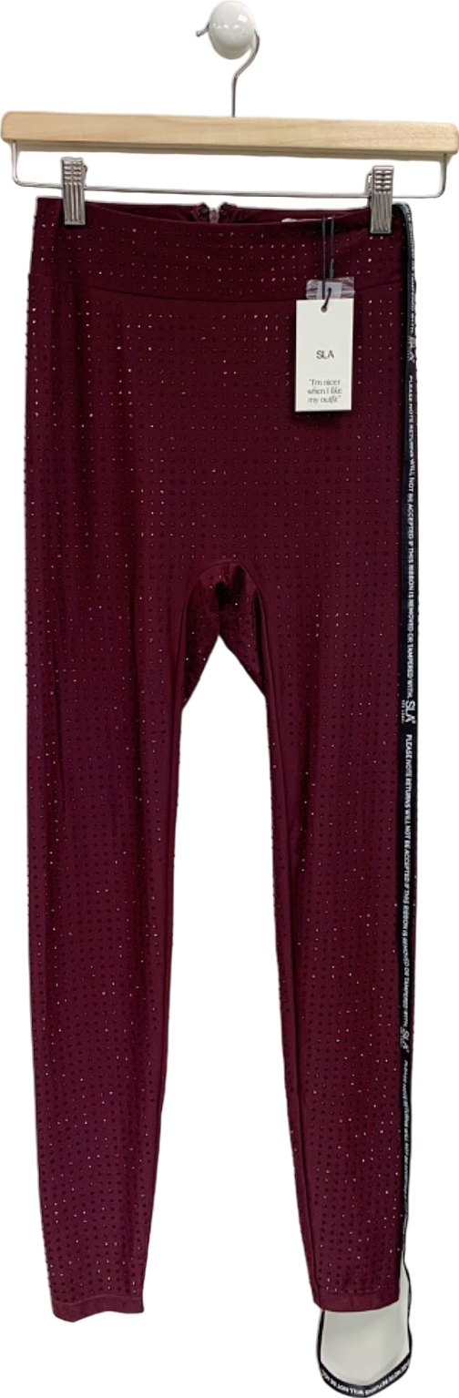 SLA Plum Nola Diamante Leggings XS