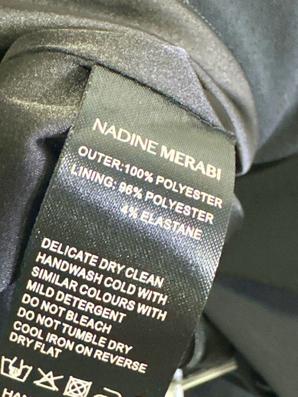 Nadine Merabi Black Jumpsuit UK 12