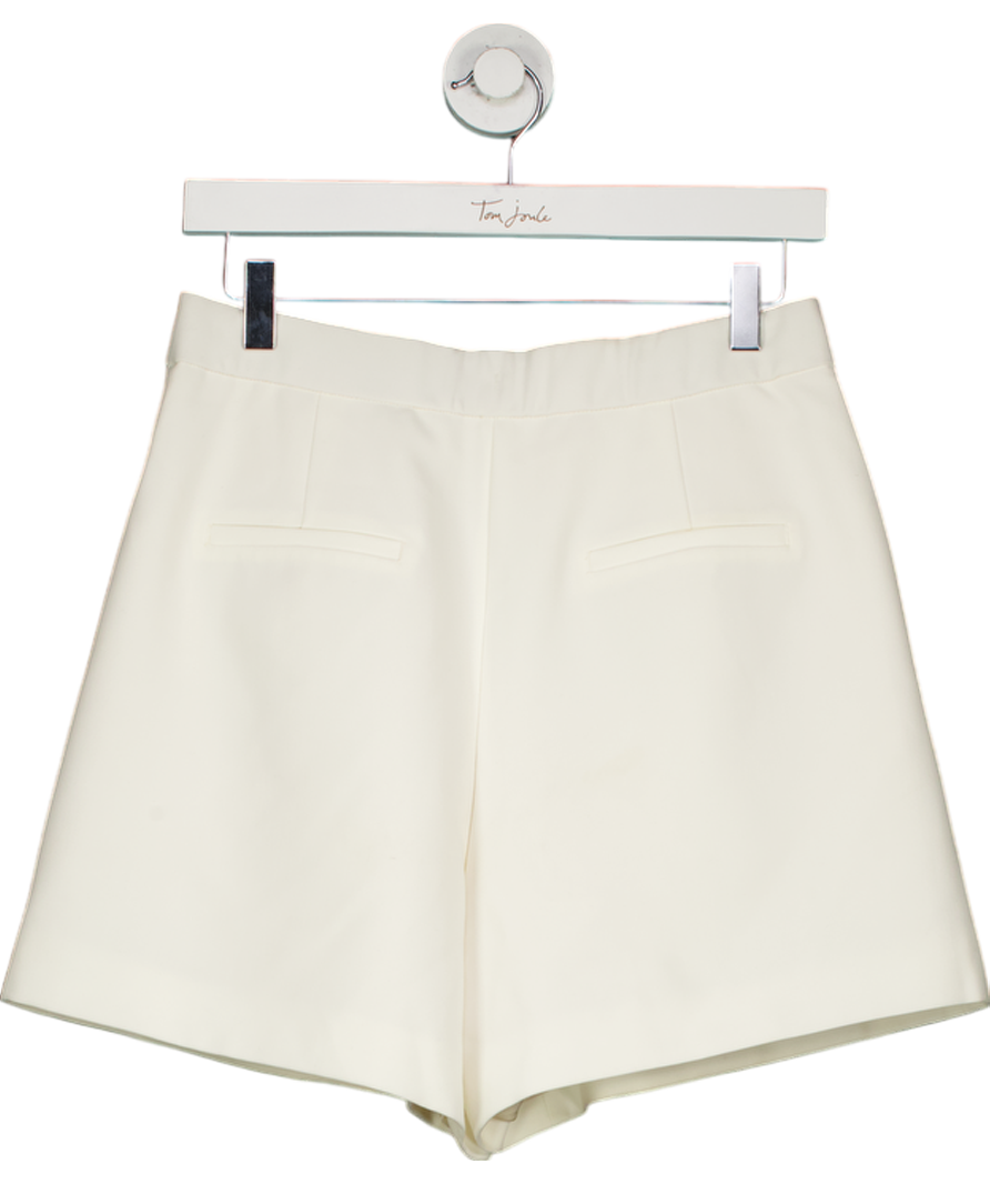 Goelia Cream Fully Lined Tailored Shorts UK 12