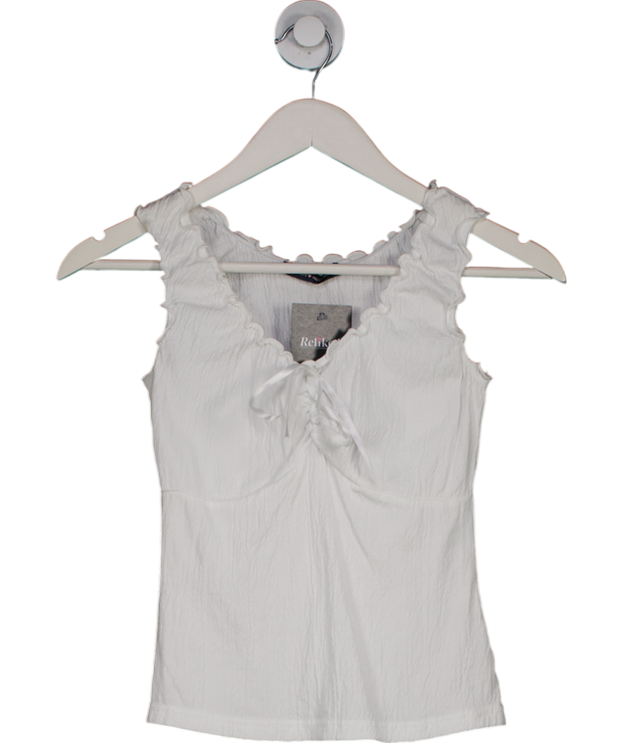Brandy Melville White Textured Sleeveless Top One Size