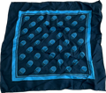 Dolce & Gabbana Blue Silk Square Hankerchief One Size