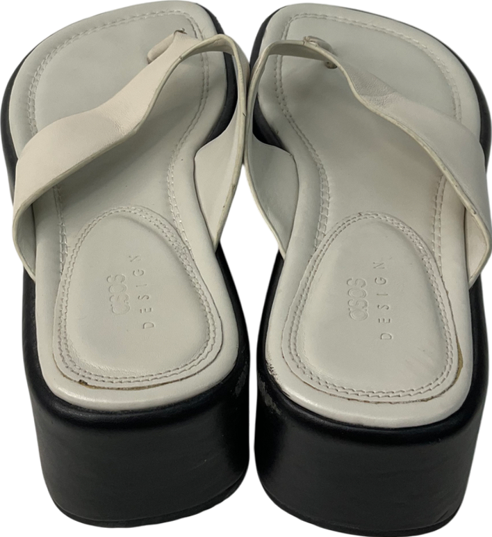 ASOS Cream Thong Platform Sandal UK 5 EU 38 👠
