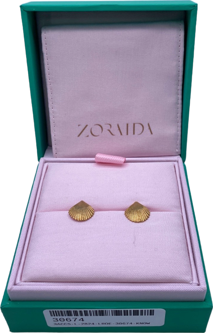 Zoraida Gold Shell Earrings One Size