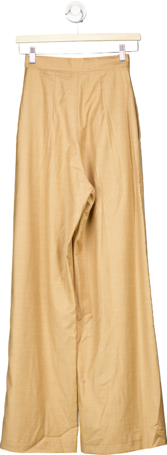 Matériel Beige Wide-Leg Trousers XS