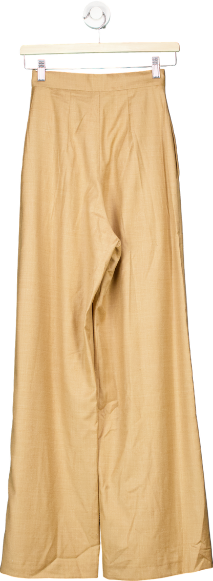 Matériel Beige Wide-Leg Trousers XS