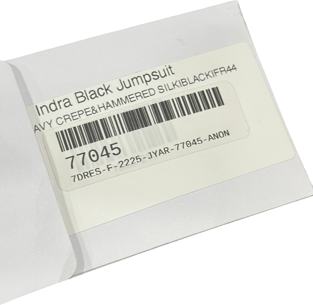 Safiyaa Black Indra Silk And Crêpe Jumpsuit UK 16