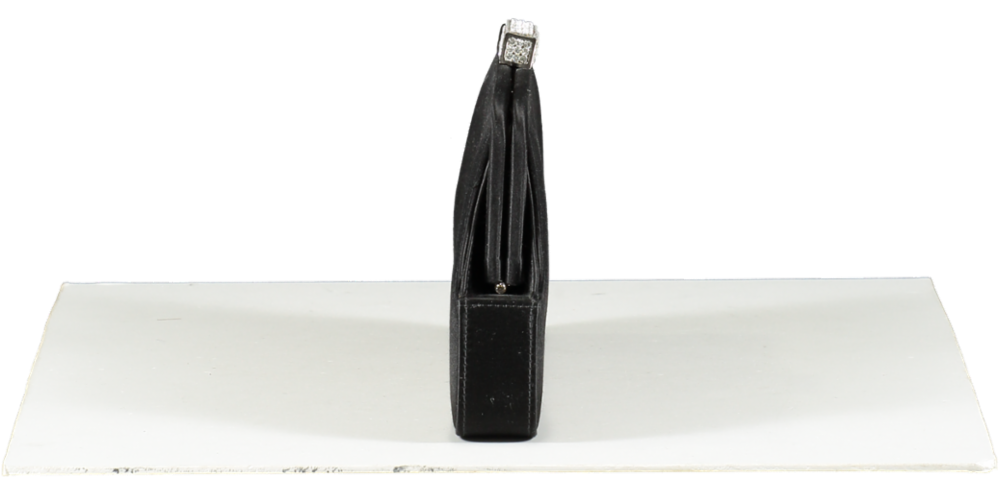 gina Black Hanover Clutch Bag