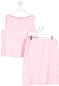 Cerruti 1881 Pink 2-piece Sleeveless Top And Skirt set  UK 16