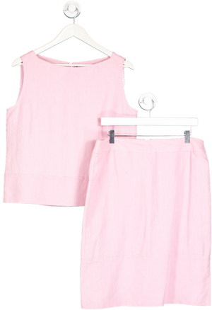 Cerruti 1881 Pink 2-piece Sleeveless Top And Skirt set  UK 16