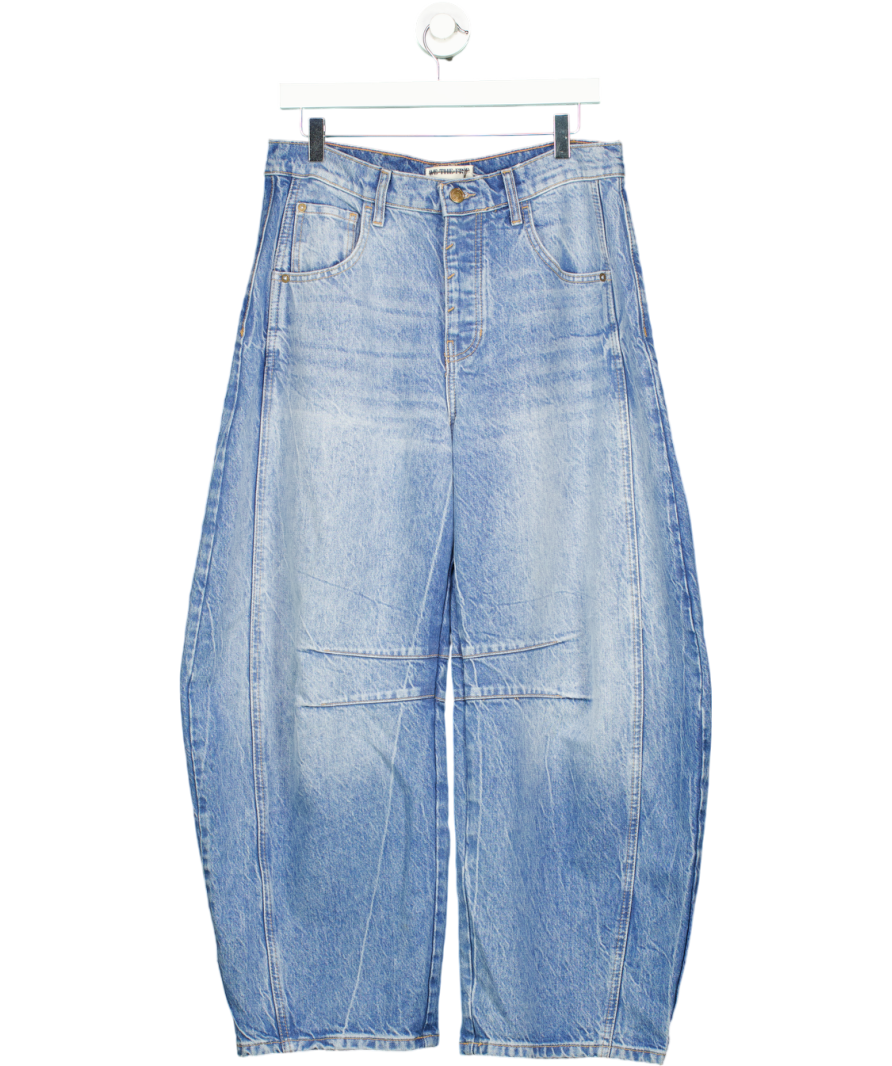 Free People Blue We The Free Good Luck Mid-rise Barrel Jeans W27