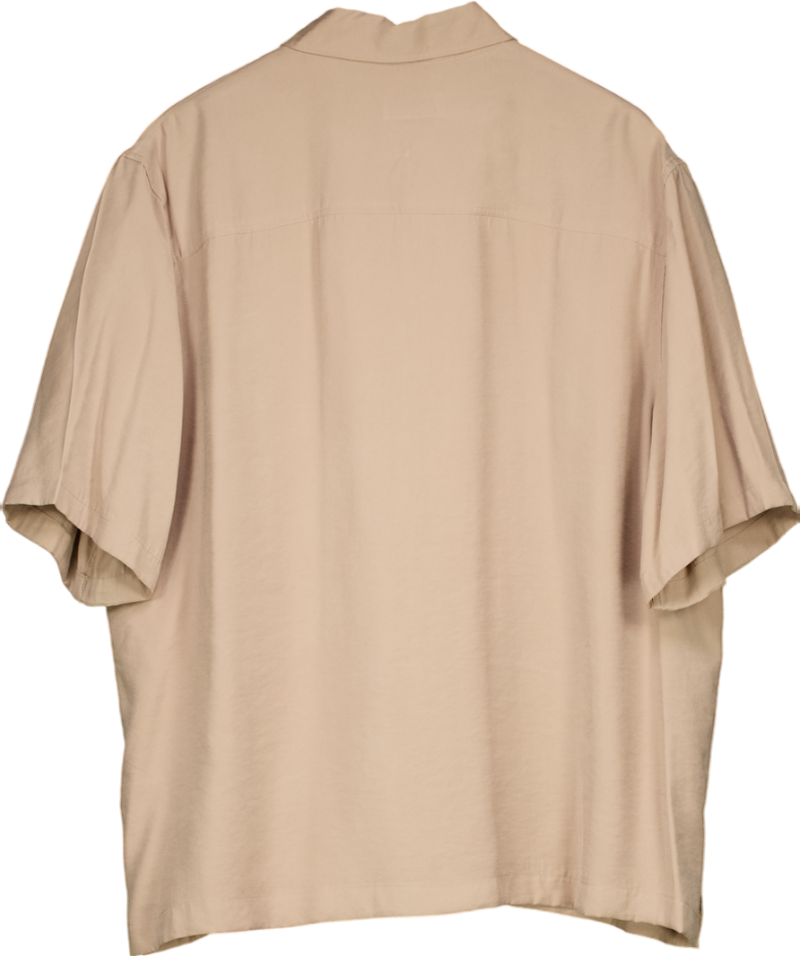 ZARA Brown Short Sleeve Shirt UK XL