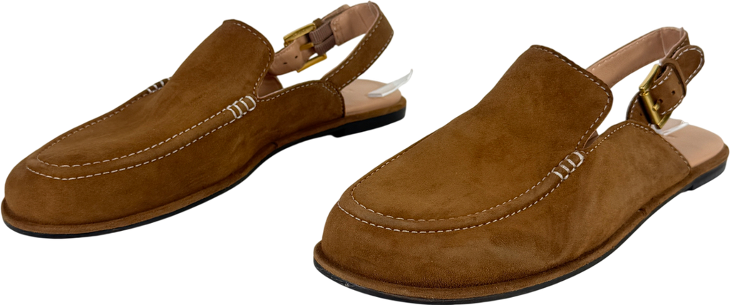 BODEN Slingback Clog Golden Brown UK 8 EU 41