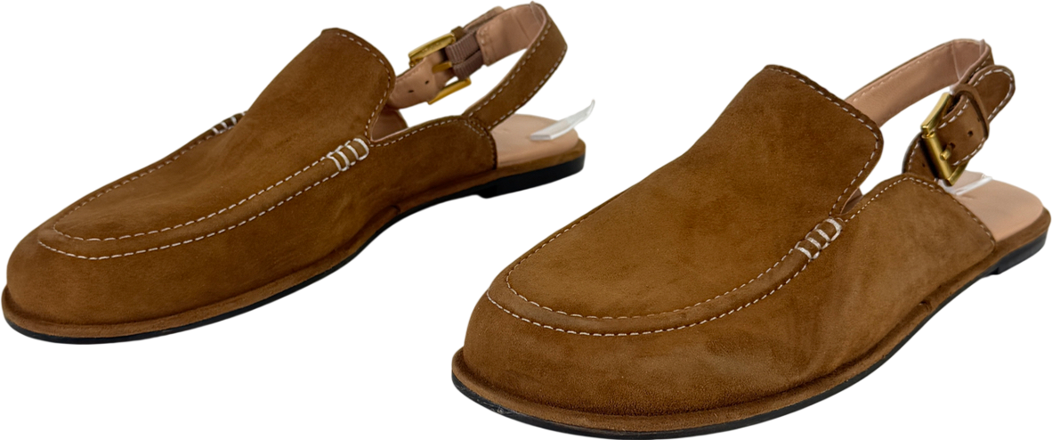 BODEN Slingback Clog Golden Brown UK 8 EU 41