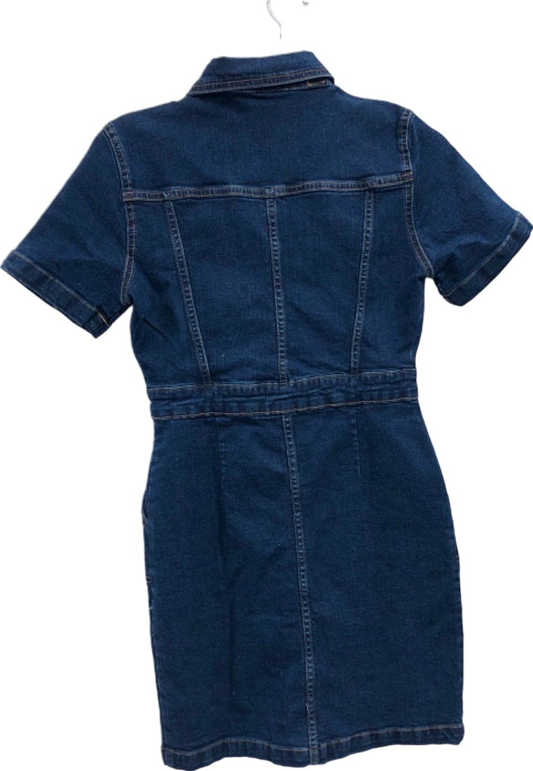 Dorothy Perkins Blue Denim Shirt Dress UK 6