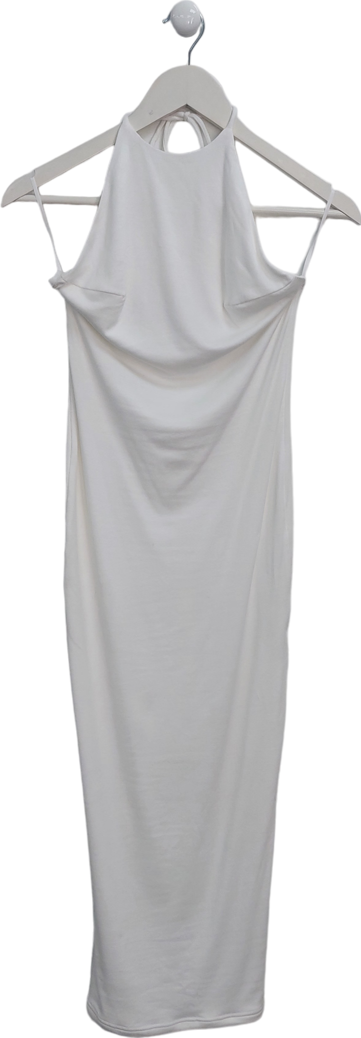 Bayse White Nakia Midi Dress UK S