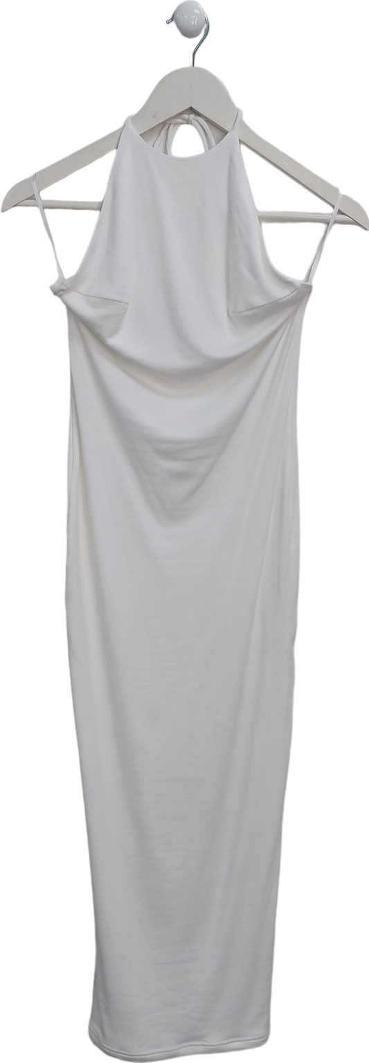 Bayse White Nakia Midi Dress UK S