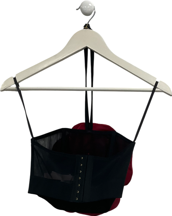 Victoria's Secret Black Rosette Corsette Top UK XS