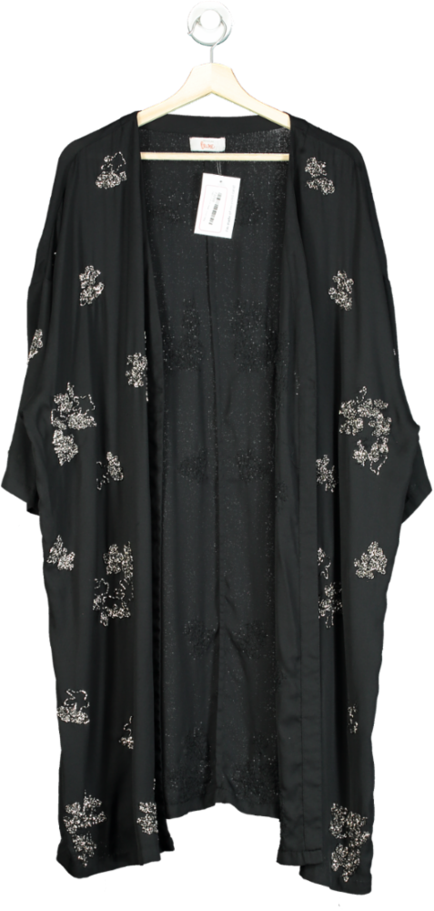 Yours Black Luxe Kimono UK 26-28
