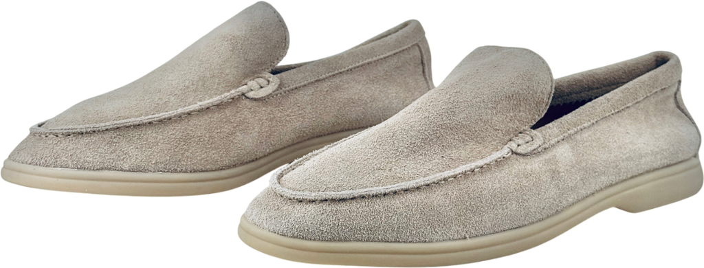 PARIJAN Beige Monaco Old Money Suede Loafers UK 11 EU 45 👞