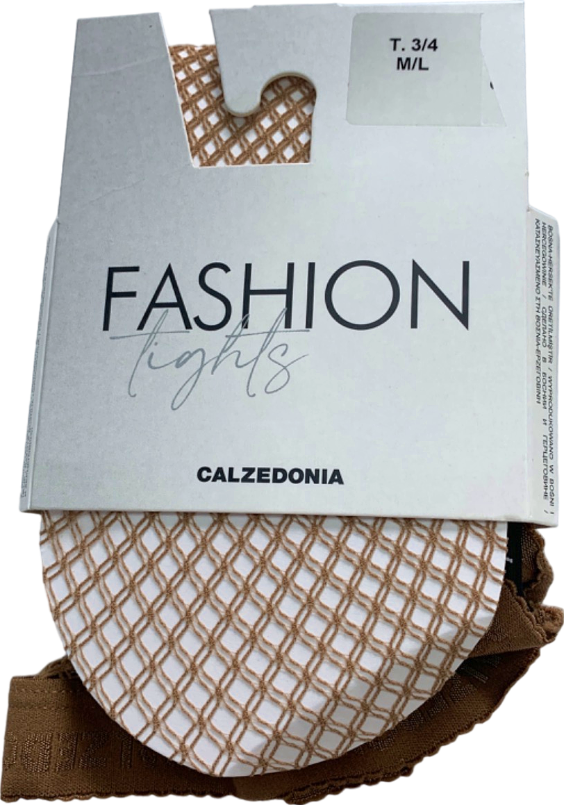 Calzedonia Nude Fashion Lights Fishnet Tights M/L