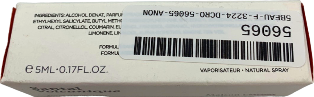 Maison Crivelli Santal Volcanique Eau de Parfum 5ml