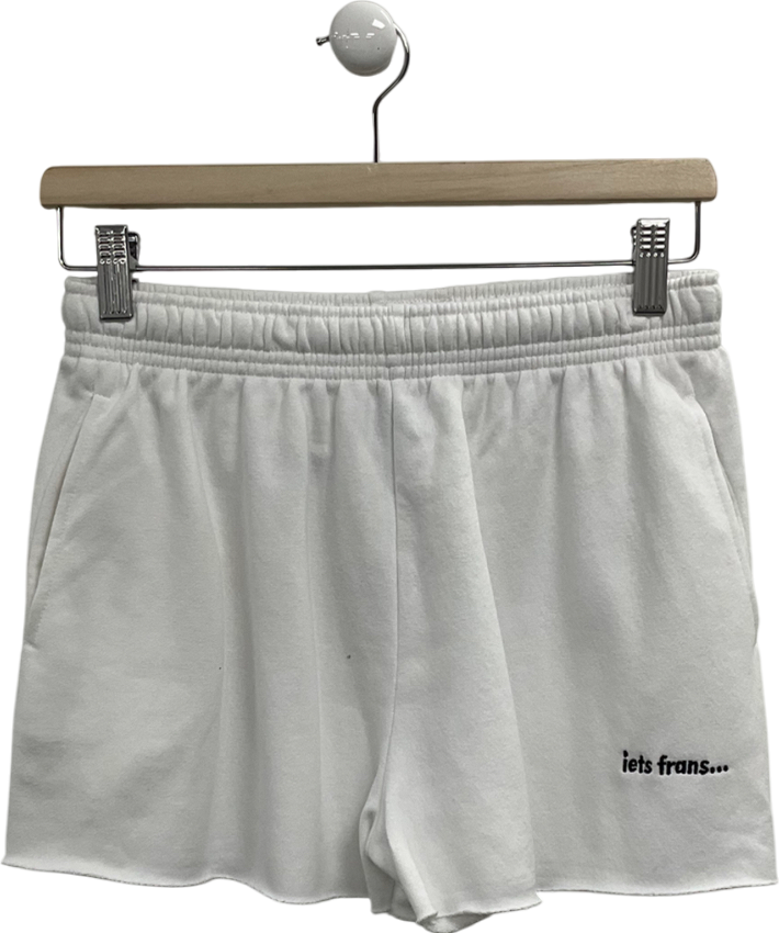 iets frans White Mini Jogger Shorts UK L