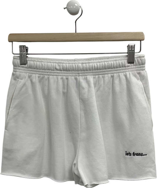 iets frans White Mini Jogger Shorts UK L