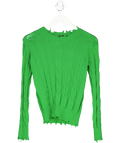 Pinko Green Supersoft Cableknit Jumper UK XS