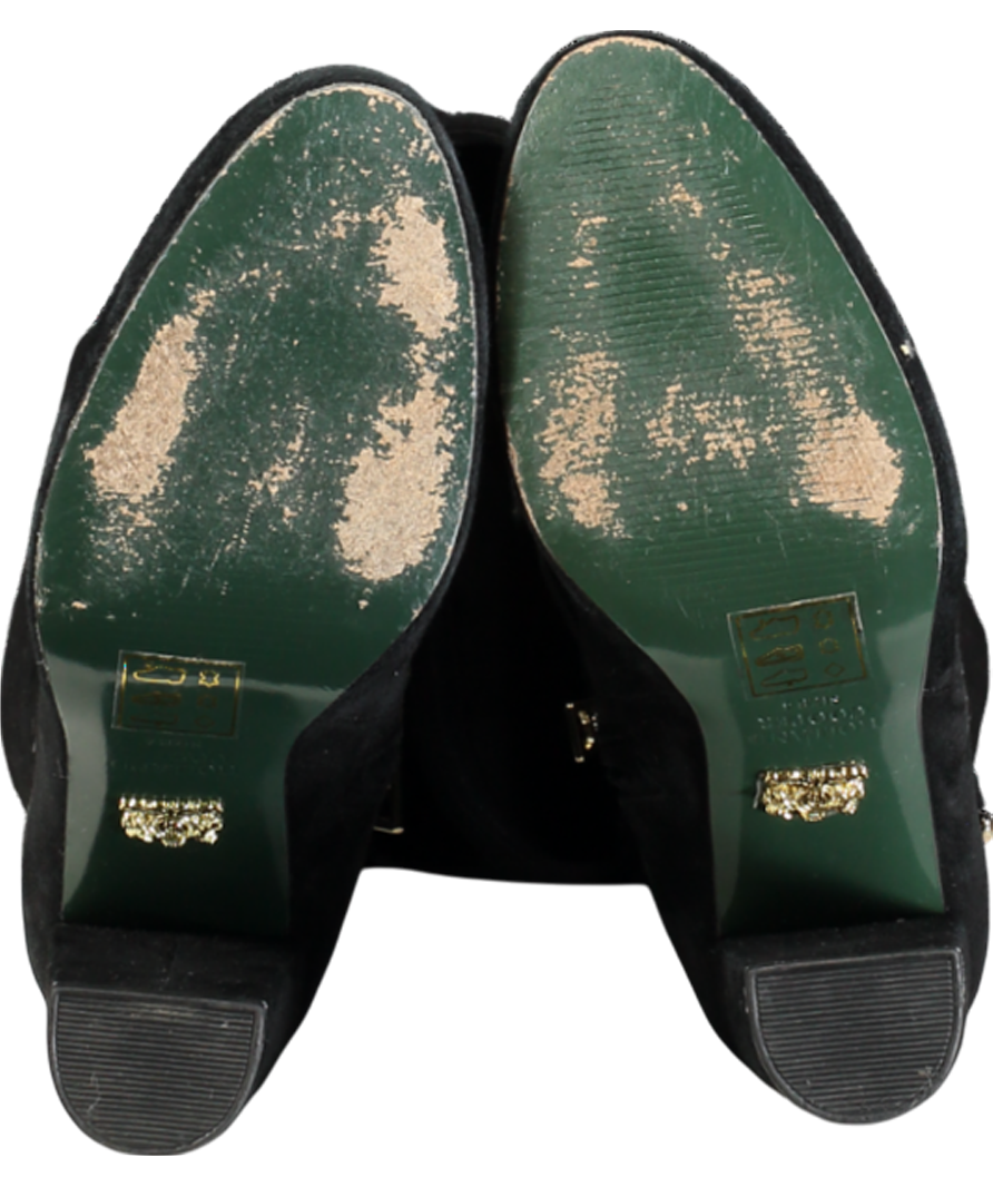 Holland Cooper Black Sloane Over The Knee Boots UK 4 EU 37 👠