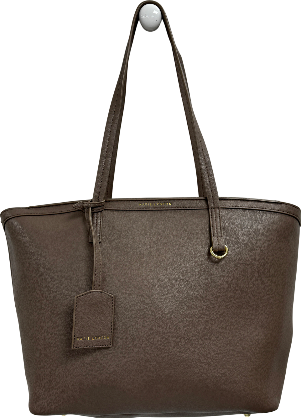 Katie Loxton Beige Taupe Faux Leather Large Tote Bag