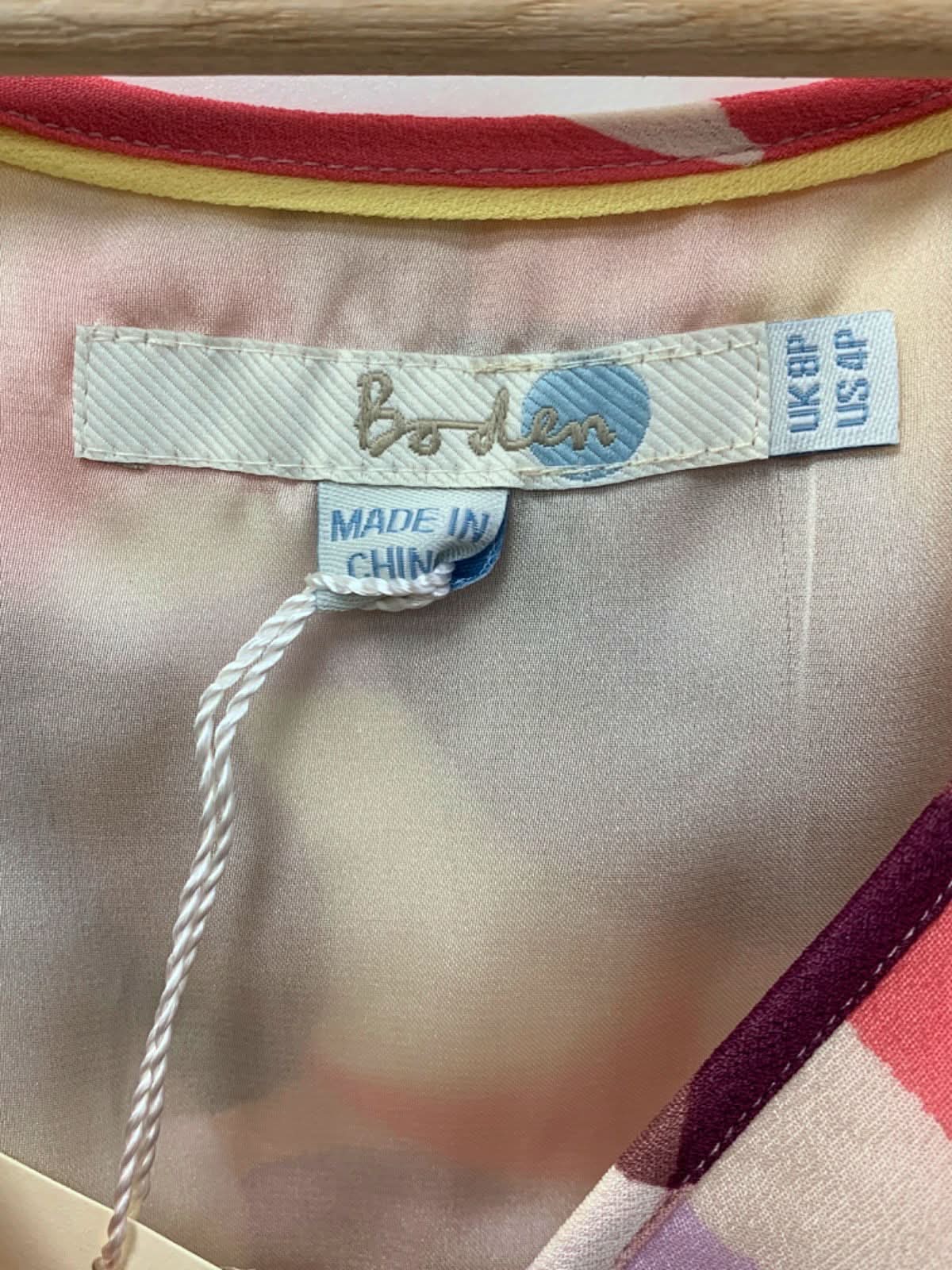 Boden Multicolour Geometric Print Dress UK 8P