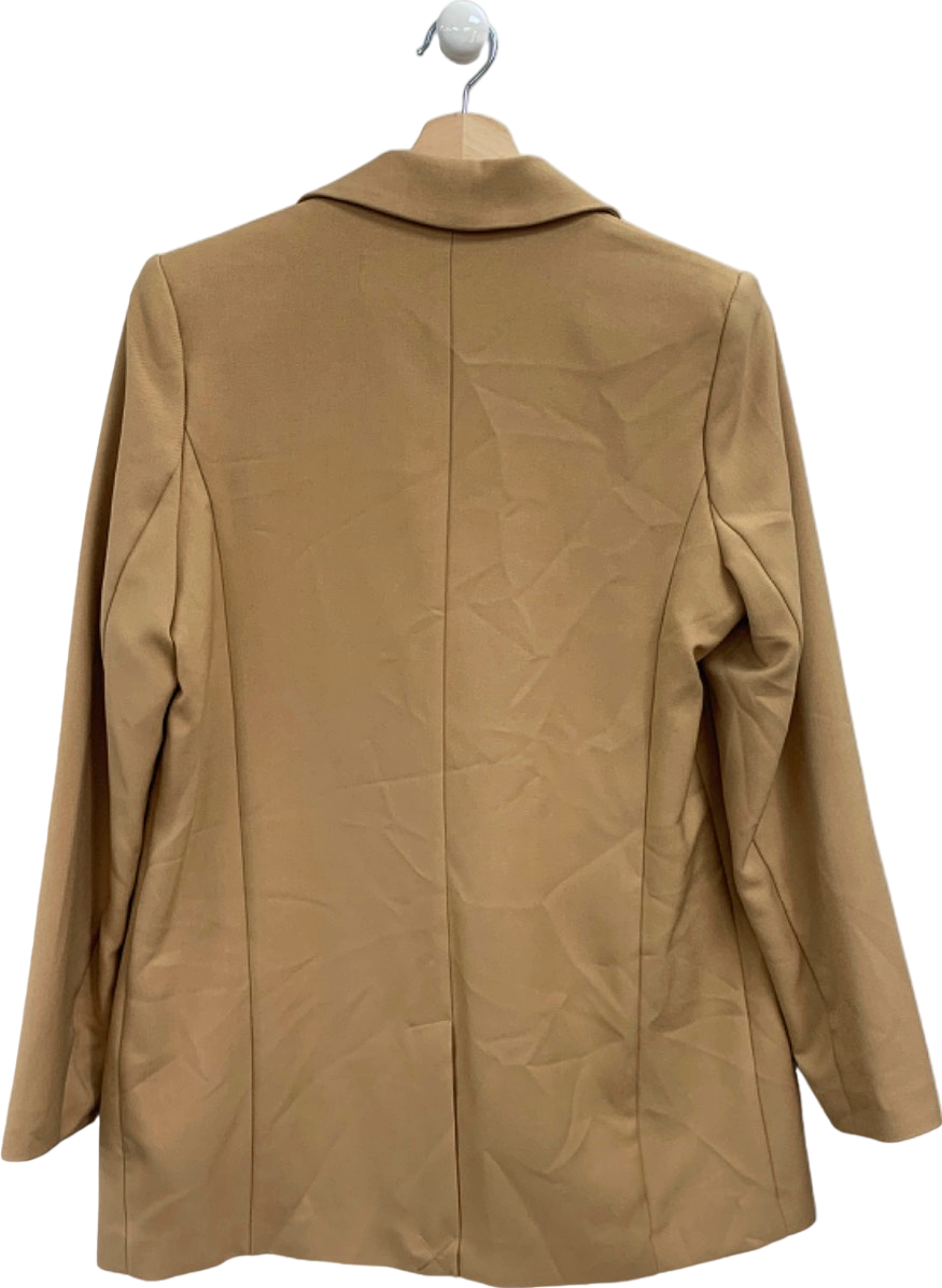 F&F Camel Double Breasted Blazer UK 10
