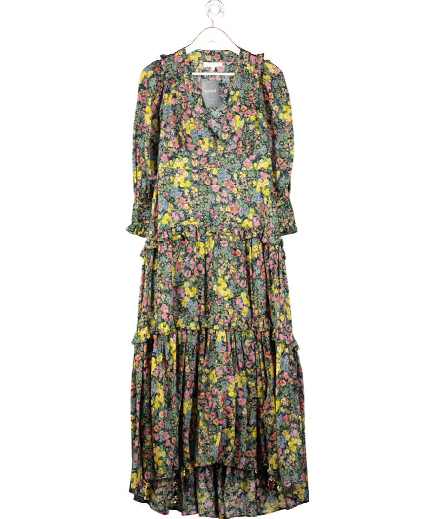 loveshackfancy Multicoloured Lorencia Maxi Dress Us8 UK 12