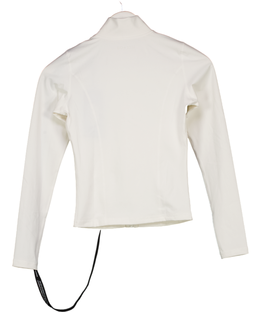 Bo + Tee Cream Zip Up Jacket UK S