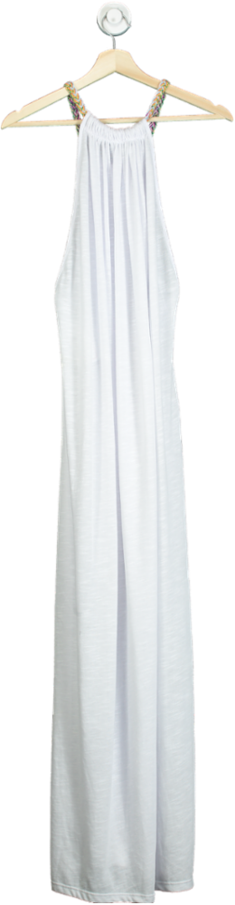 Pitusa White Open Back Maxi Dress One Size