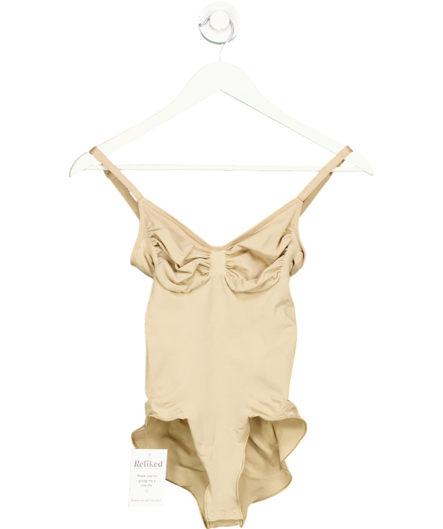SKIMS Nude Sculpt Ruched Stretch Bodysuit UK XL
