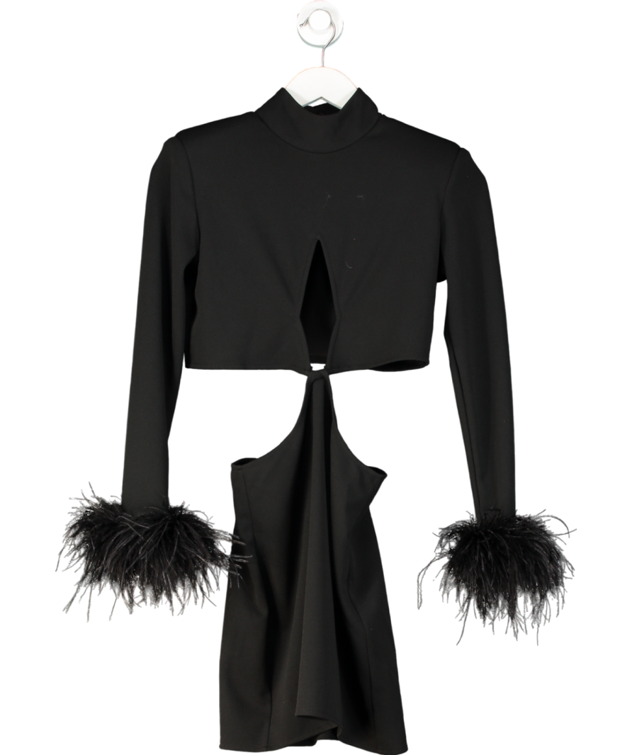 Gypsa Bella Black Saffi Cut Out Mini Dress UK M