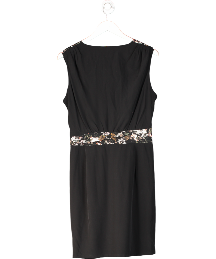 All Saints Black Azure Sleeveless Silk Dress UK 14