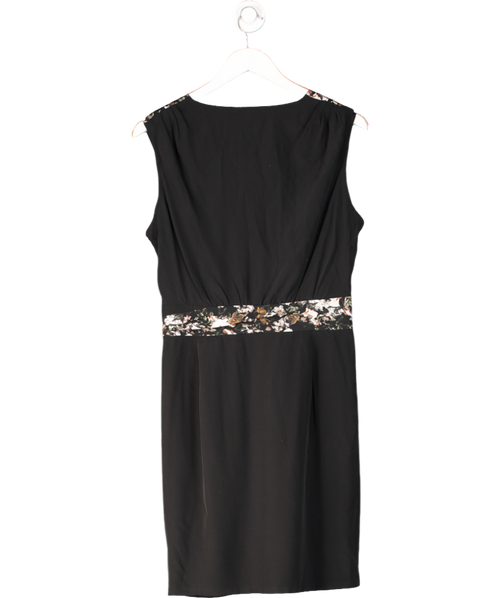 All Saints Black Azure Sleeveless Silk Dress UK 14