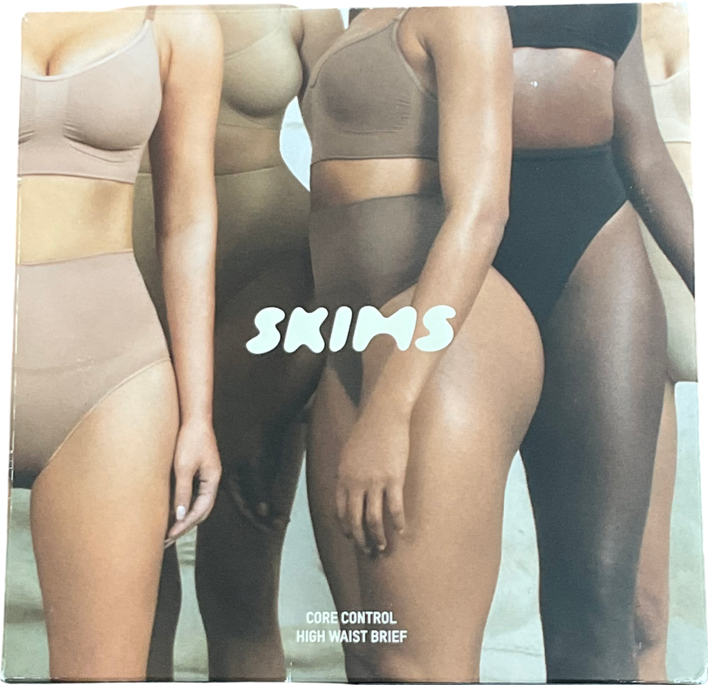 SKIMS Black Core Control High Waist Brief In Onyx UK XXS