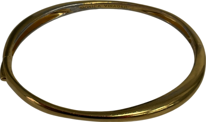 Monica Vinader Metallic Nura Reef Thin Bangle