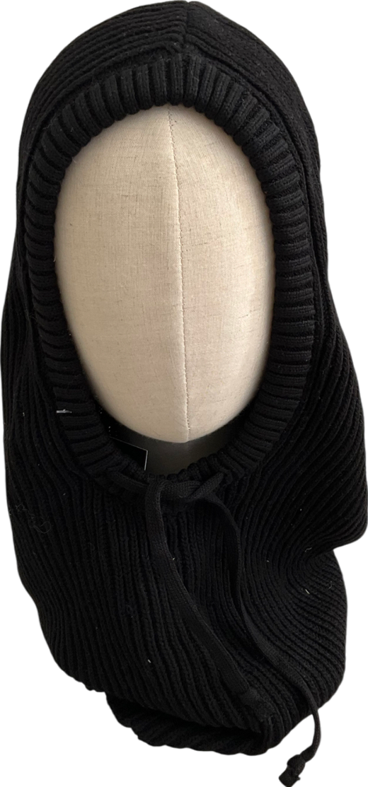 Colours Black Knitted Balaclava One Size