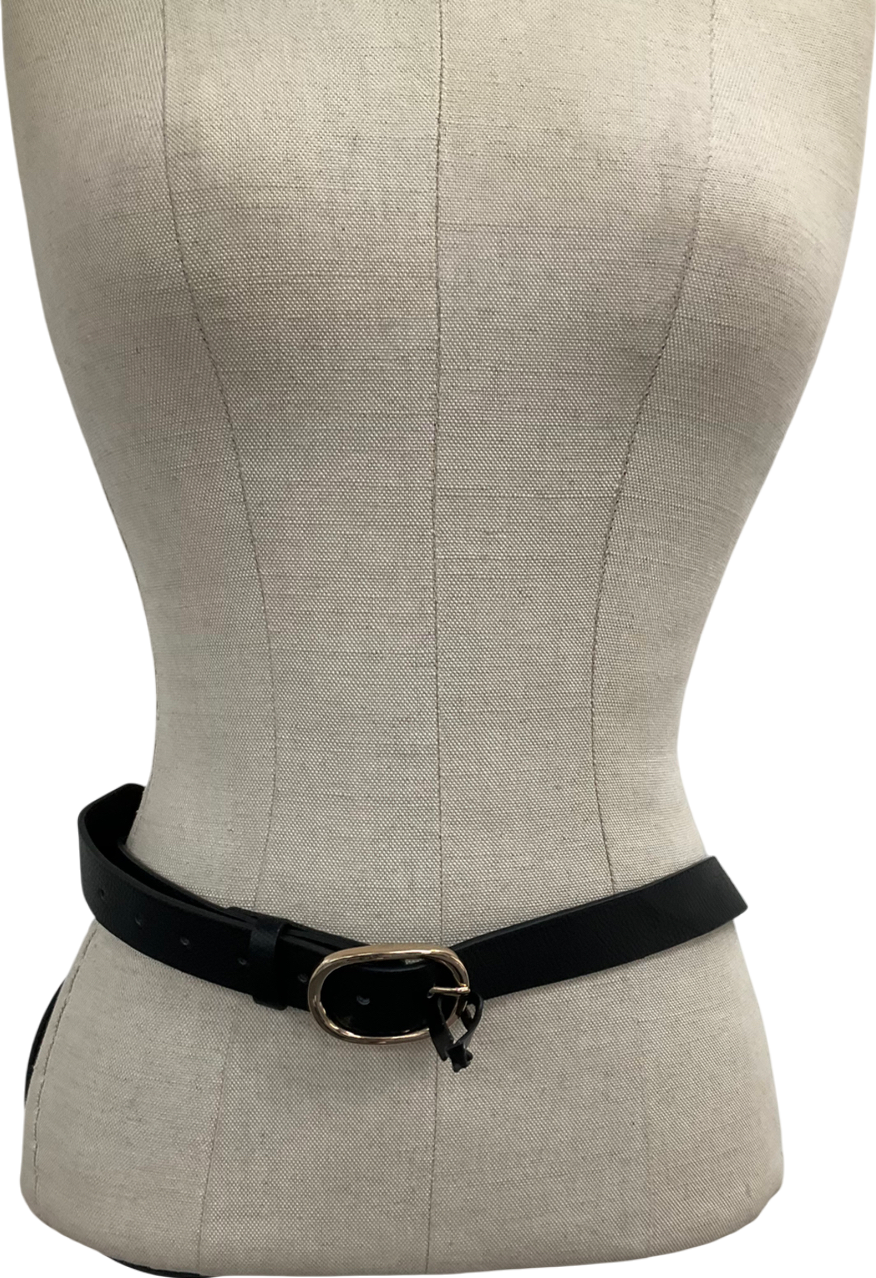 Very Black Buckle Belt UK 28