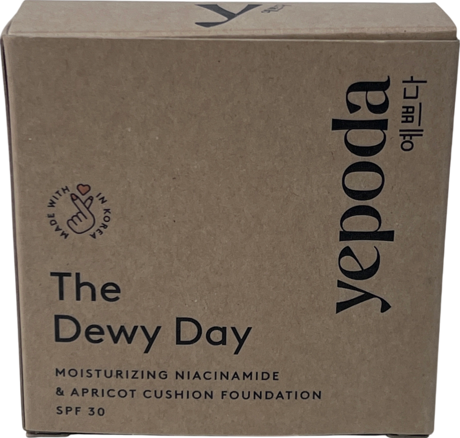 yepoda The Dewy Day N3n Moisturizing Niacinamide & Apricot Cushion Foundation SPF 30