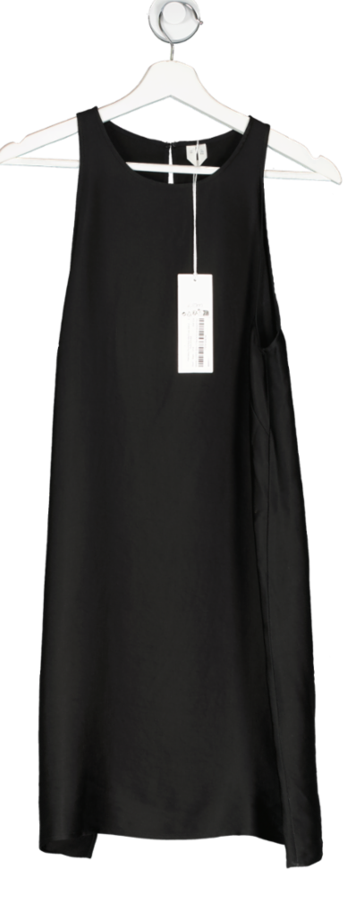 Arket Black Sleeveless Round Neck  Dress With A Hook-and-eye UK 8