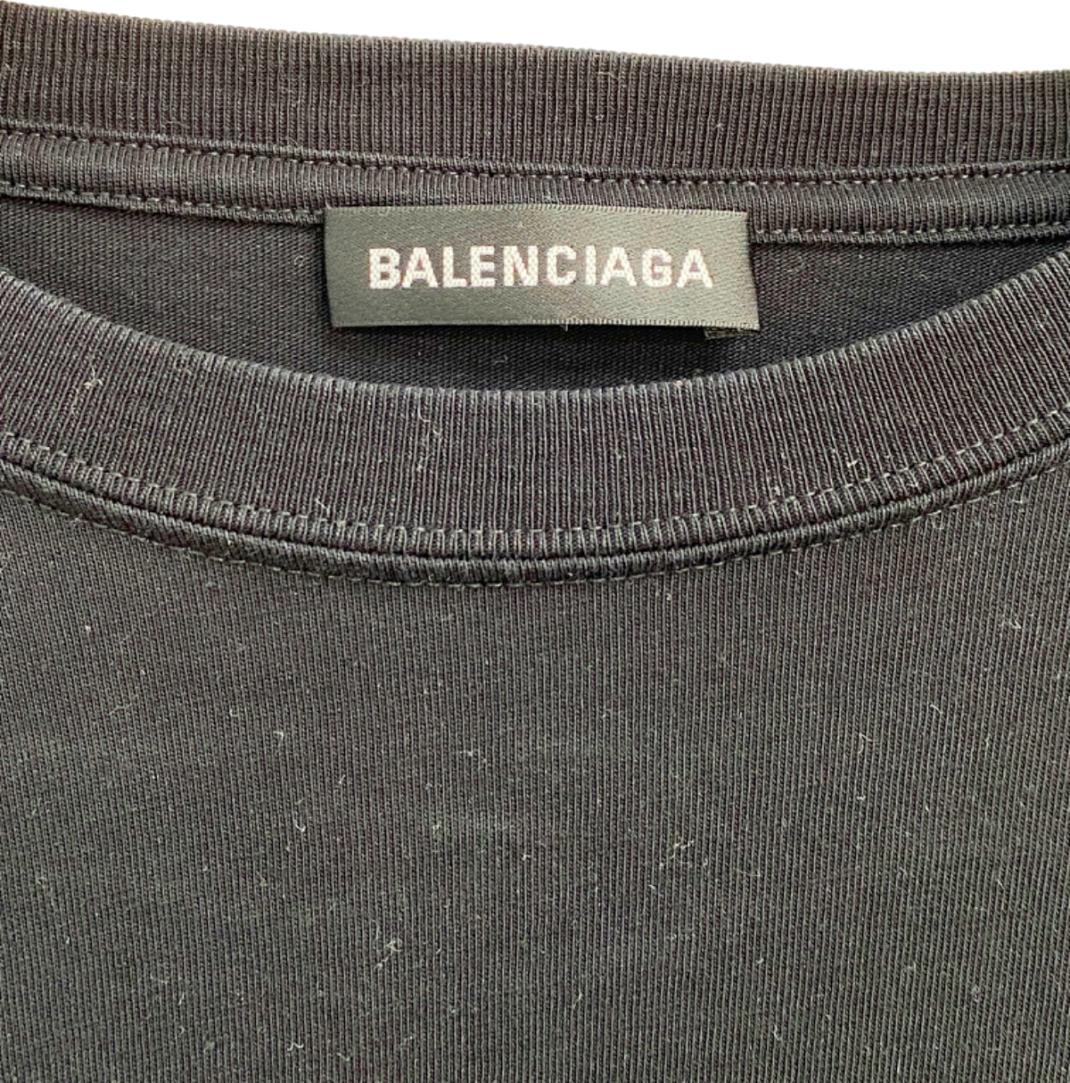 Balenciaga Black Classic Logo T-Shirt UK M
