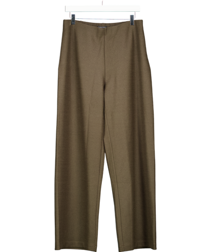 EileenFisher Brown Stretch Wide-leg Pant UK 10