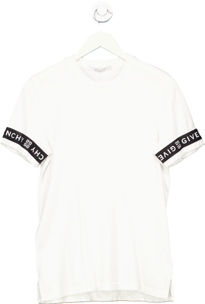 Givenchy White Logo Band Slim fit T-Shirt UK XS