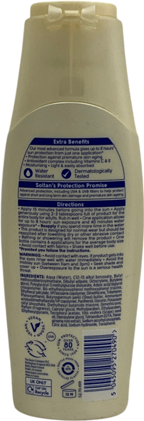 Boots Soltan Once Advanced 8 Hour Protect Suncare Lotion Spf30 200ml