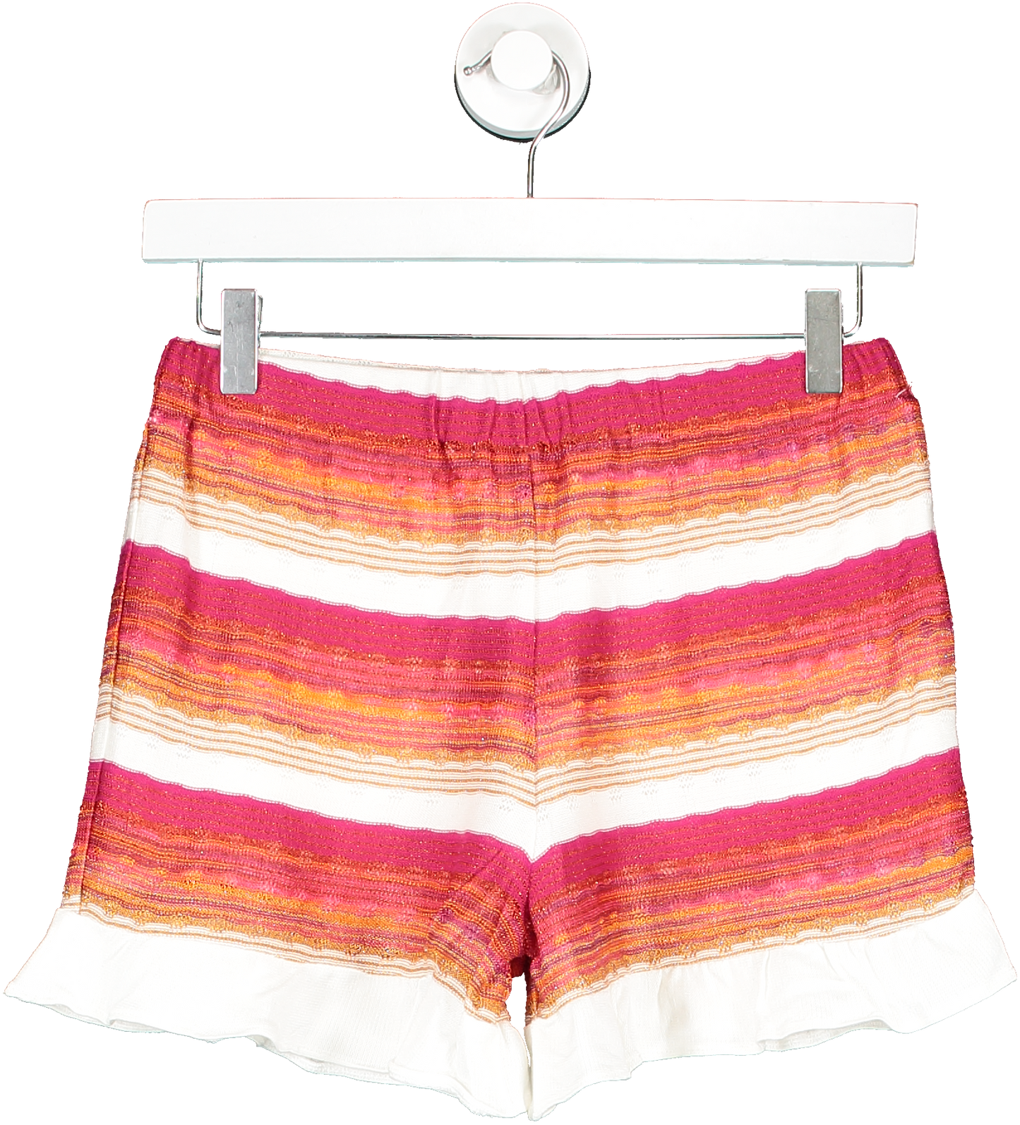 Ruth Erotokritou Multicoloured Striped Knit Shorts UK S